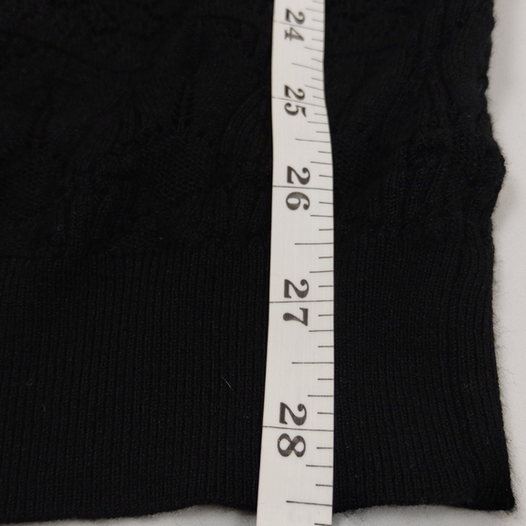 Who What Wear Pointelle Polo Black 2X NWT - Picture 7 of 8